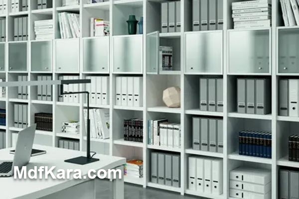 کاربردها و مزایای قفسه MDF اداری