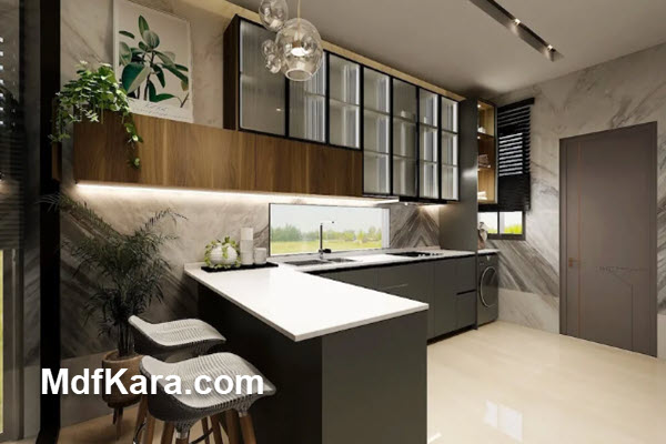 هماهنگی کابینت با فضاهای جانبی آشپزخانه