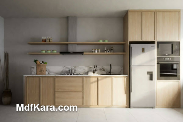 طراحی سه بعدی کابینت مدرن و مینیمال
