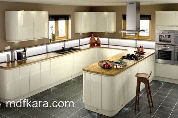 طراحی انواع کابینت ام دی اف آشپزخانه | ام دی اف کارا