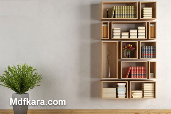 کاربردهای مختلف کتابخانه چوبی دیواری